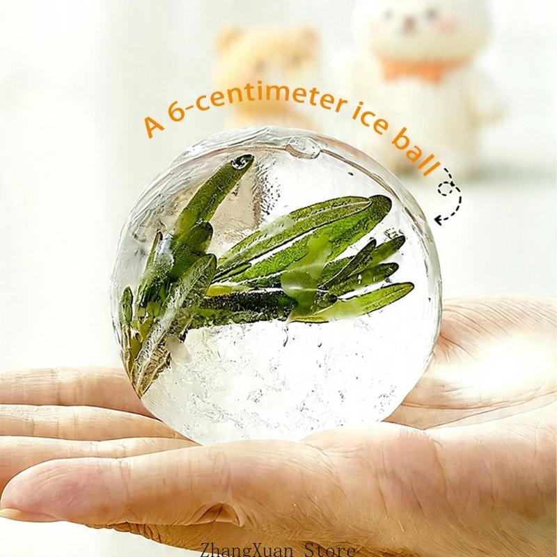 Ice Mold Sphere - ジムホームプール用の蓋とストロー付きの便利な折りたたみ式飲料容器 3XUF