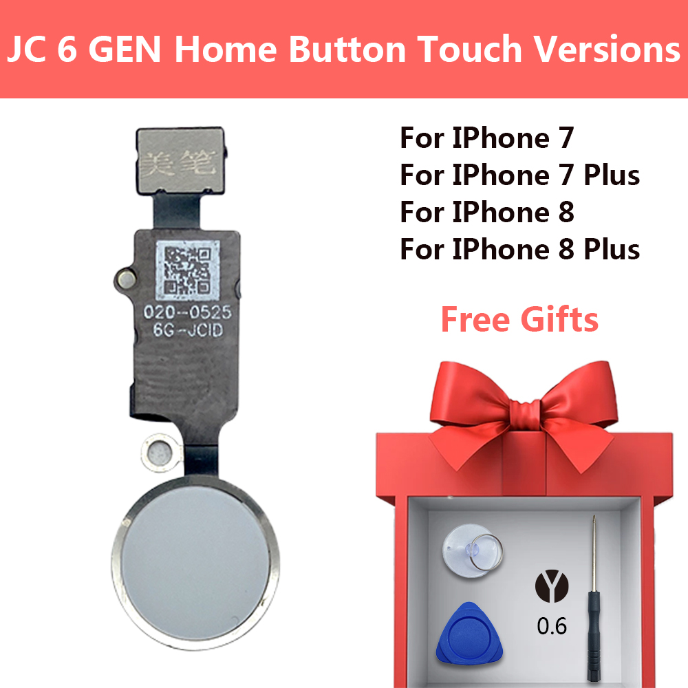 Home Bar Iphone - Jc 6e 3Dホームボタン,iPhone 7 8 plus用フレックス,修理ツール付きのタッチスクリーンなしのユニバーサルバック機能ソリューション