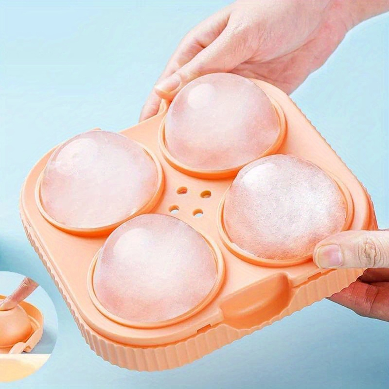Ice Mold Sphere - 大きなシリコンアイスボールメーカー,アイスクリーム型,ボトル用,カクテルツール,6.5cm