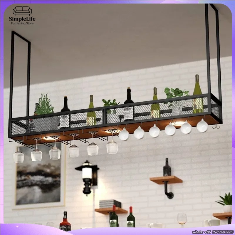 Home Bar Shelves - オープンワインラックバーキャビネット、棚付き冷蔵ビトリナ、家庭用屋外用、エレガントな高級自立型収納家具