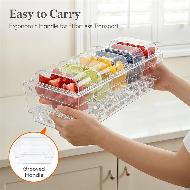 DTA4-バー用品用、透明サービングプラッター、冷蔵調味料容 - Garnish Tray Set のレビューと価格
