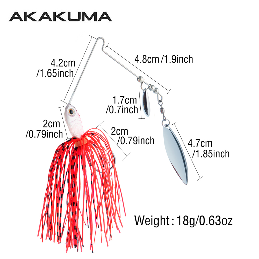 4個入り 18g スピナーベイト フィッシングルアー ダブル - Jigger Double Sided のレビューと価格