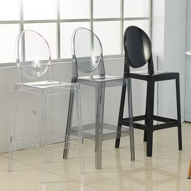 8 個ファッション家の装飾透明アクリルプラスチックゴーストチ - Home Bar Stools のレビューと価格