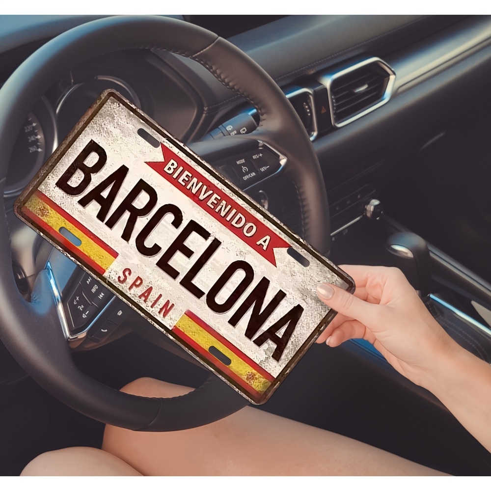ヴィンテージ「スペイン、バルセロナへようこそ」メタルサイン  - Home Barcelona のレビューと価格