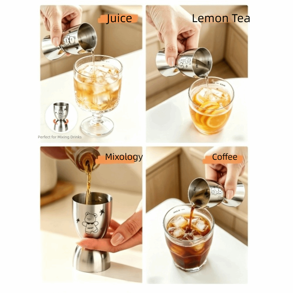 30/60ML ステンレス鋼ジガー スケール付き 正確な計量 - Jigger Double Sided のレビューと価格