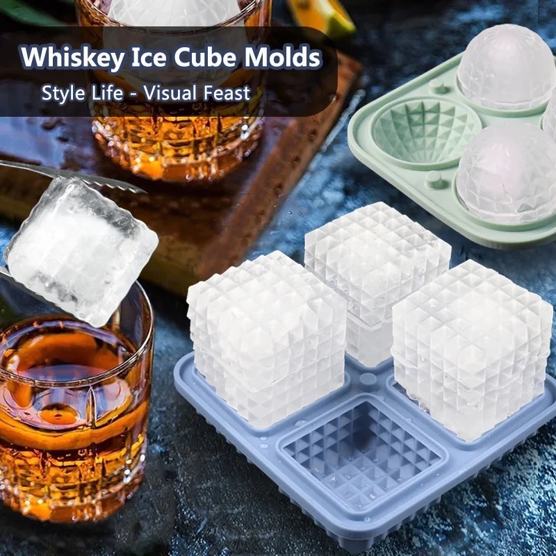 蓋付きシリコン製製氷皿 丸型/四角型 アイスボール型 球形シ - Ice Mold Sphere のレビューと価格