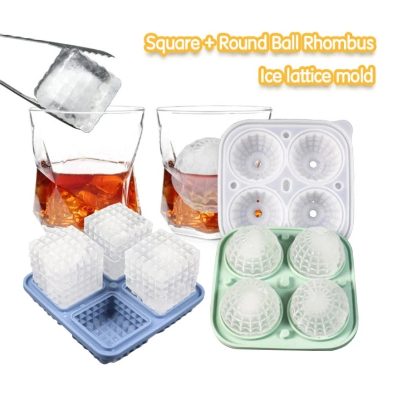 蓋付きシリコン製製氷皿 丸型/四角型 アイスボール型 球形シ - Ice Mold Sphere のレビューと価格