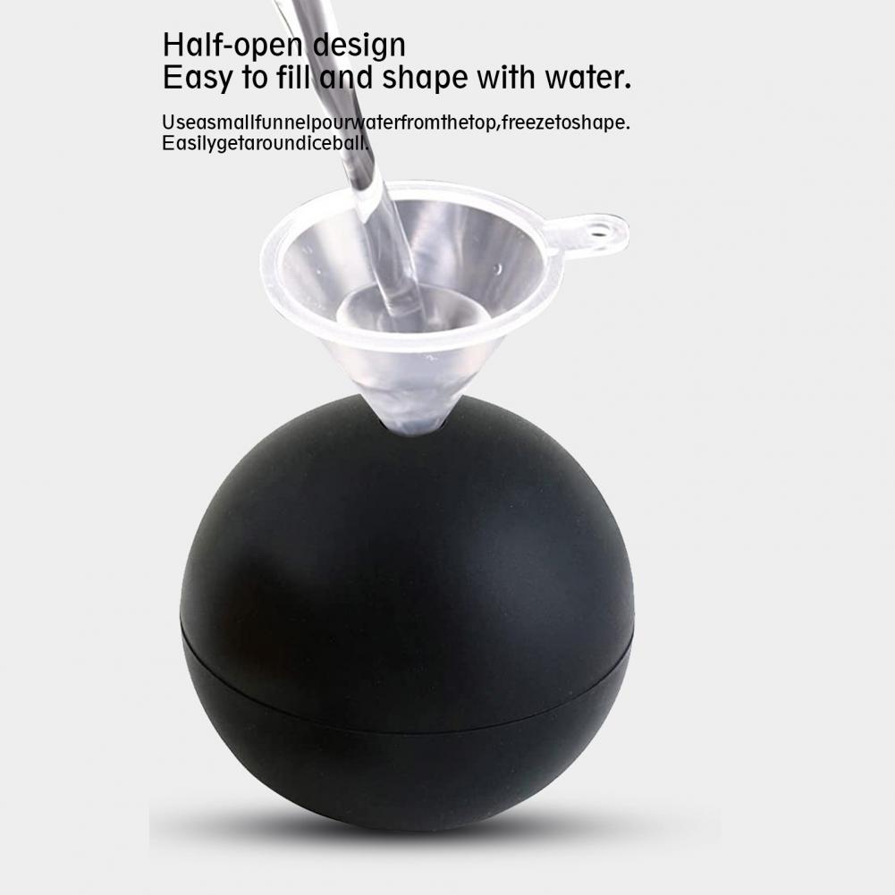 簡単に取り出せるシリコン製球形製氷皿 蓋付き 食品グレードの - Ice Mold Sphere のレビューと価格