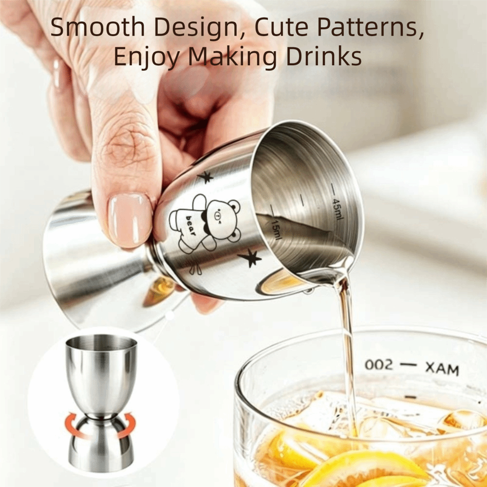 30/60ML ステンレス鋼ジガー スケール付き 正確な計量 - Jigger Double Sided のレビューと価格