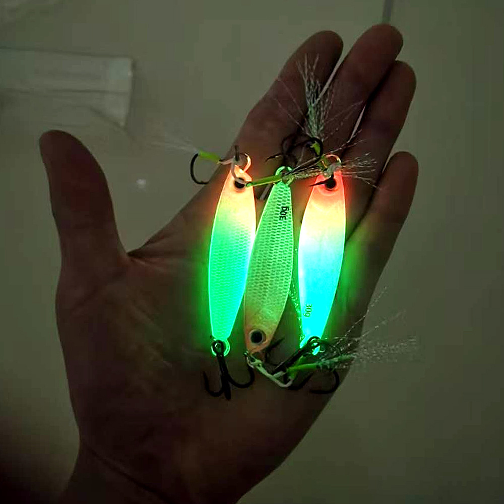 TSBT新型遠投発光鉄板ルアー ダブルフックジグ 7g-40 - Jigger Double Sided のレビューと価格