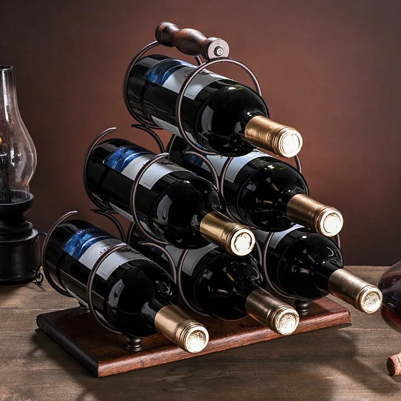 創造的な赤ワインラック,家の装飾,ブドウのボトルラック,ワイ - Home Bar Setup のレビューと価格