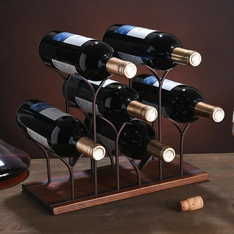 創造的な赤ワインラック,家の装飾,ブドウのボトルラック,ワイ - Home Bar Setup のレビューと価格
