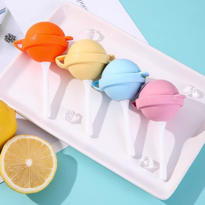 4個入りロリポップアイスボール型シリコン製簡単リリース自家製 - Ice Mold Sphere のレビューと価格
