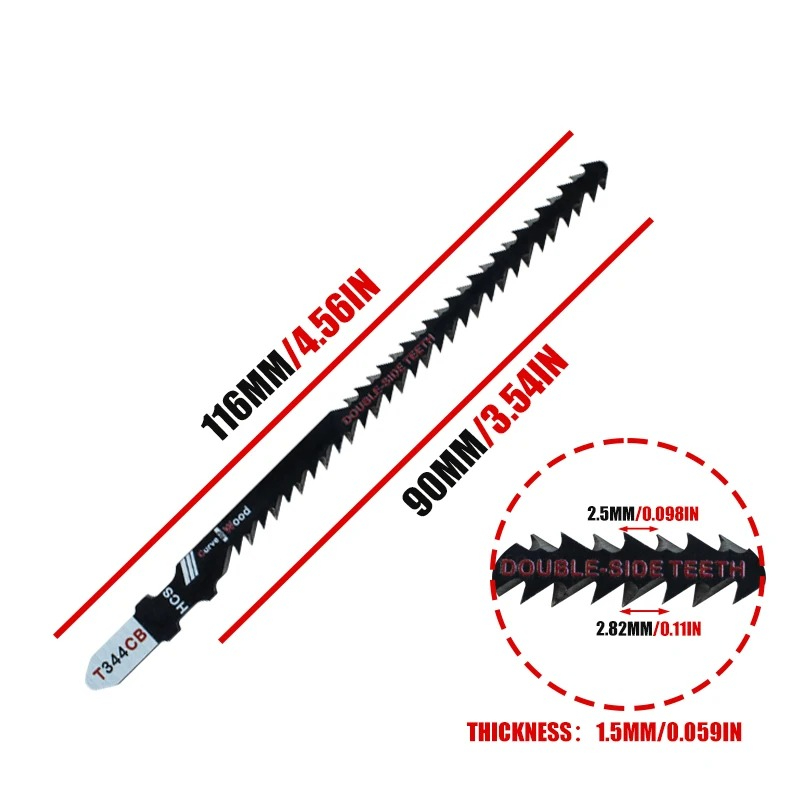 両面ジグソーブレード 4/8 パック T344Cb 効率的な - Jigger Double Sided のレビューと価格