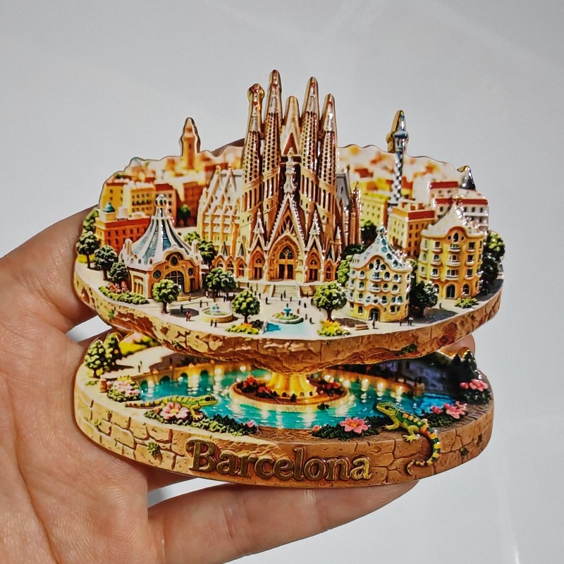 スペイン金属製冷蔵庫マグネットバルセロナ旅行お土産サグラダフ - Home Barcelona のレビューと価格